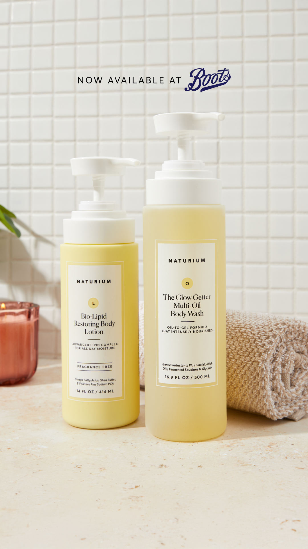 Naturium ad: Now Available at Boots