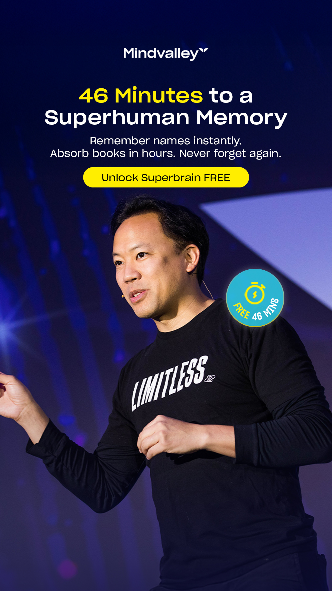 Mindvalley ad: Upgrade Your Brain. Upgrade Your Life.