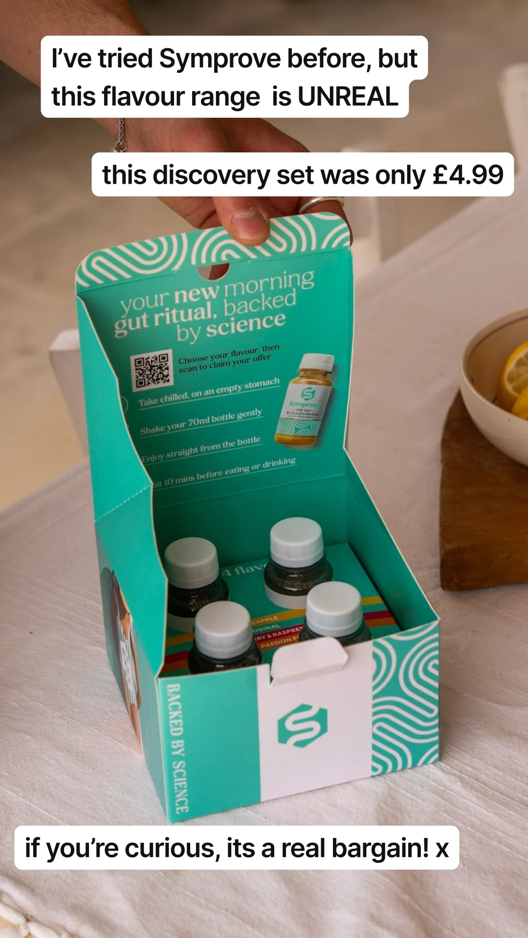 Symprove ad: Daily gut health support