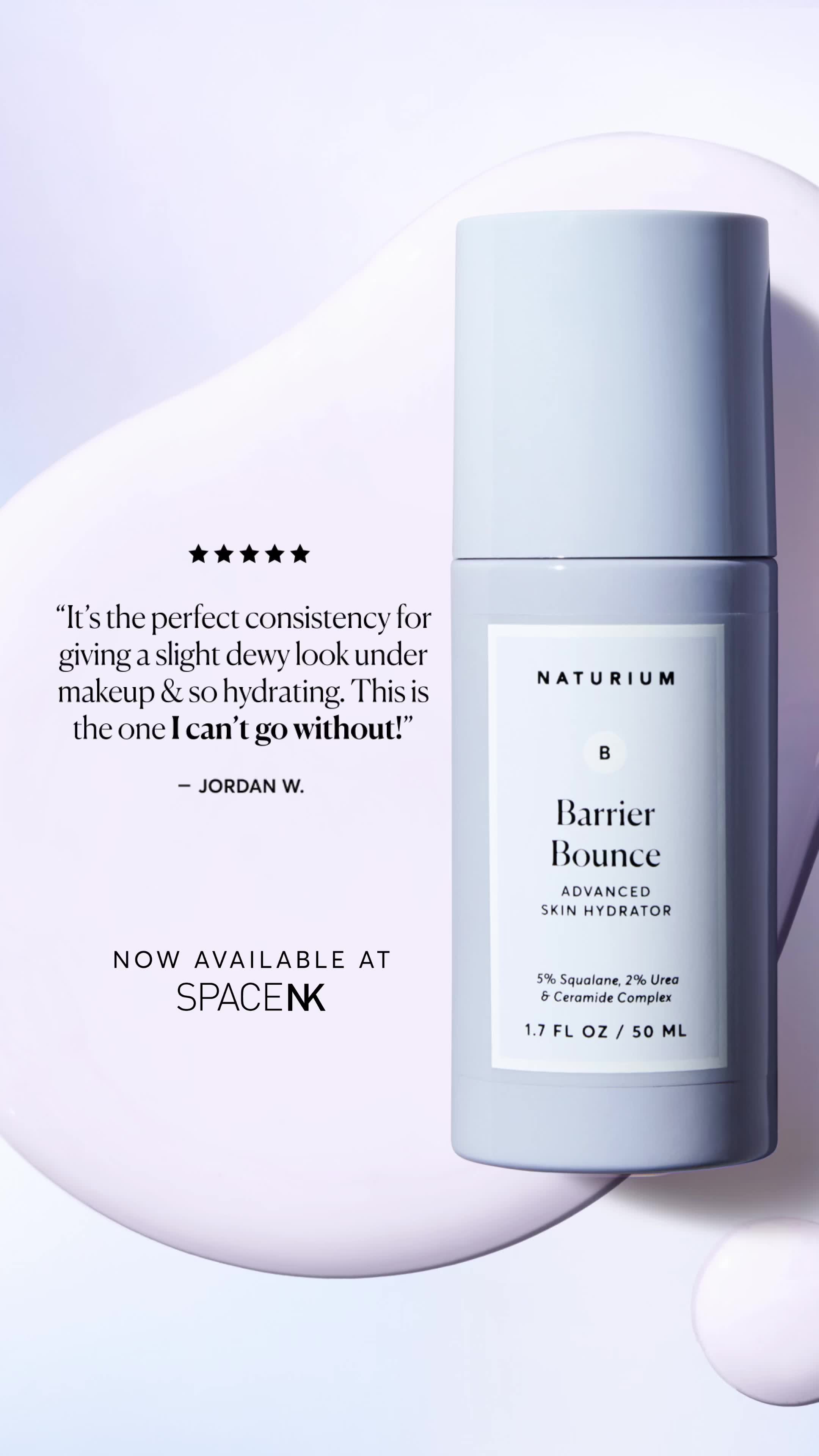 Naturium ad: Now Available at SpaceNK