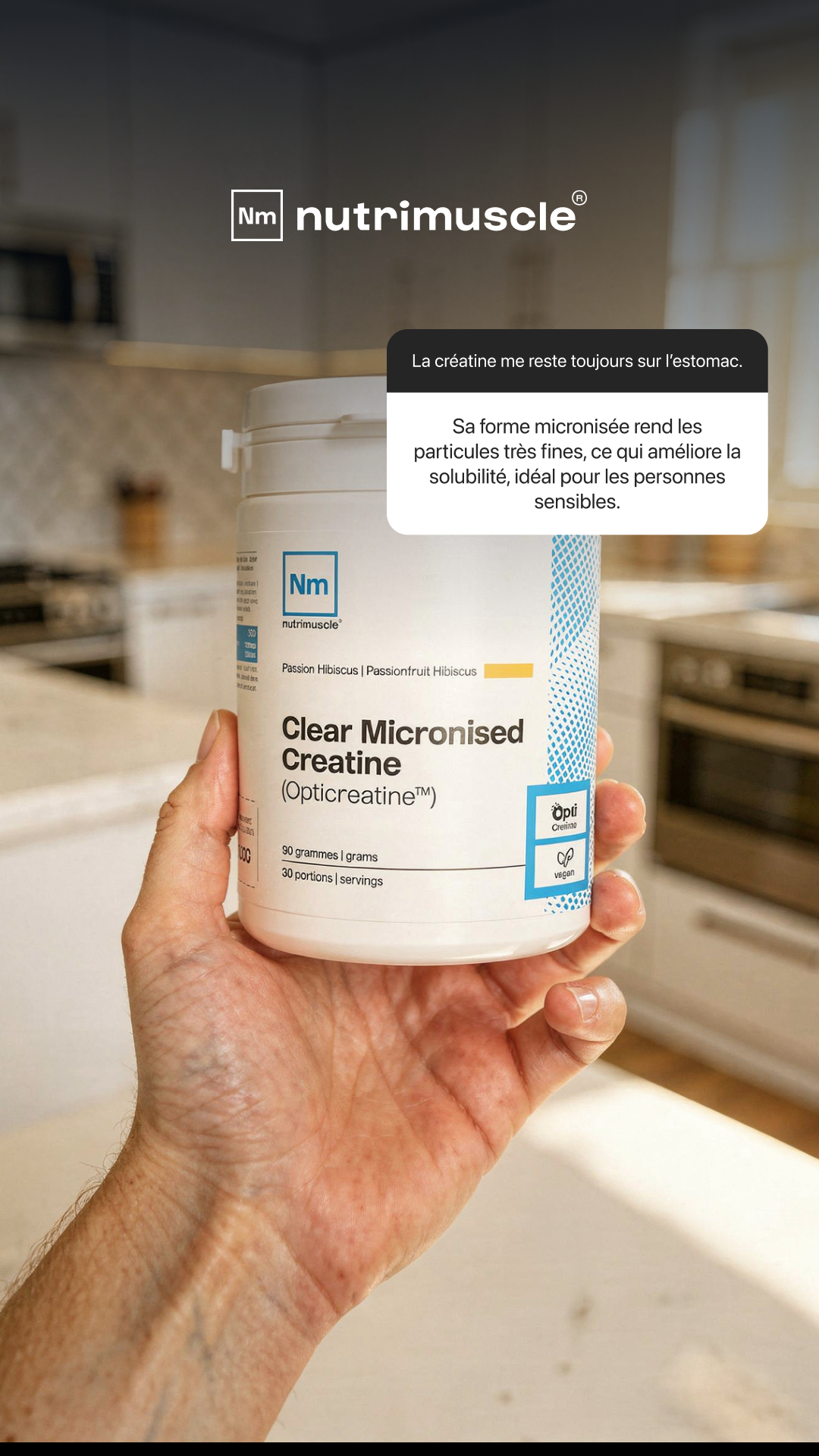 Nutrimuscle ad: Créatine Micronisée (Opticreatine™)
