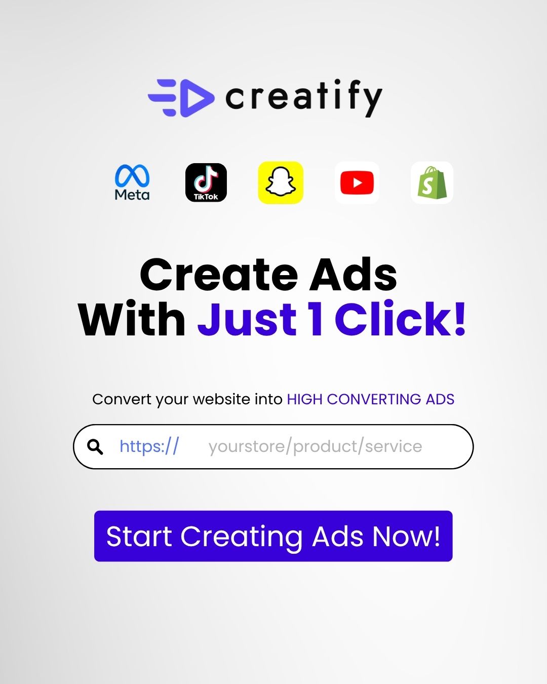 Creatify AI ad: Smarter testing. Faster execution. Higher ROI. 💡