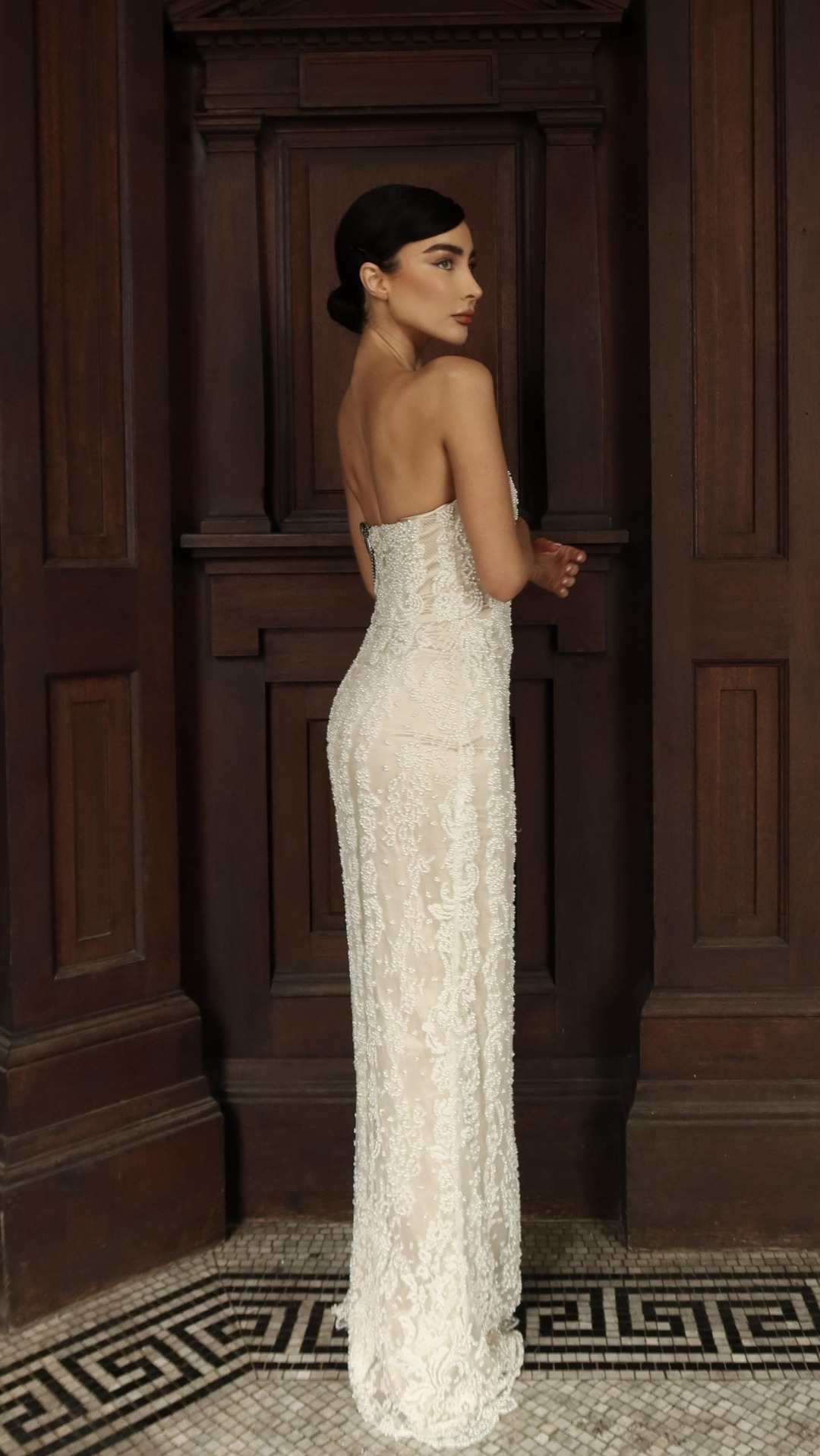 Meshki ad: Hand beaded to perfection — our EVA dress 🤍