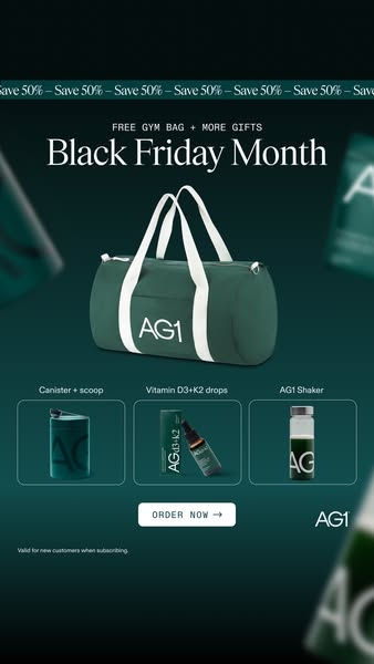 Your Black Friday AG1 Bundle Is Waiting