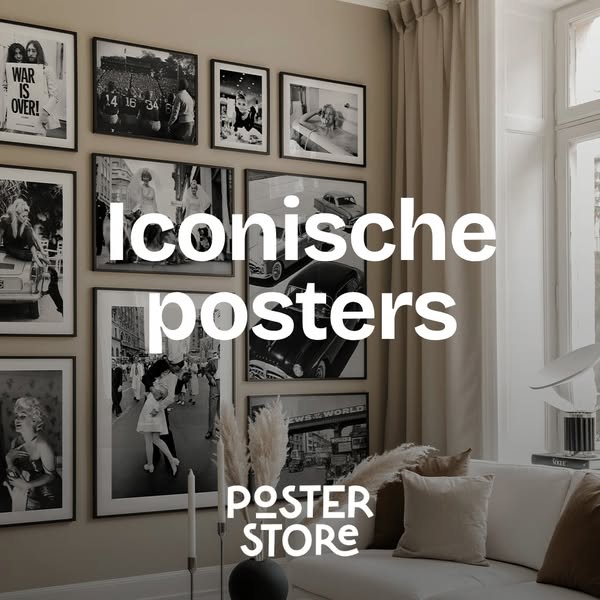 Poster Store ad: Versier met iconische fotografie 📸