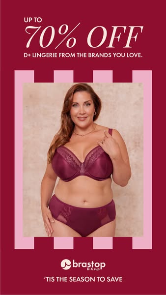Brastop.com ad: Low stock alert!↓↓↓ UP TO 70% OFF ↓↓↓Fuller bust clearance lingerie from…