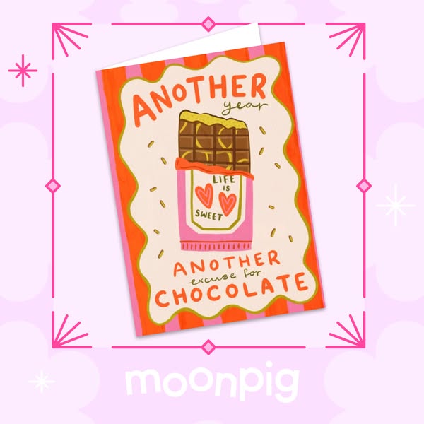 Cake? Sure. Balloons? Maybe. Your card? That’s the bit they’ll actually keep. Make it Moonpig 💌