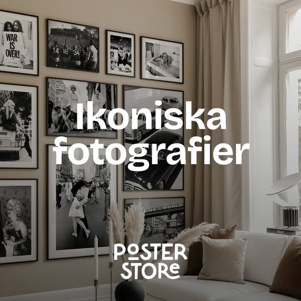 Poster Store ad: Inred med tidlösa motiv 📸