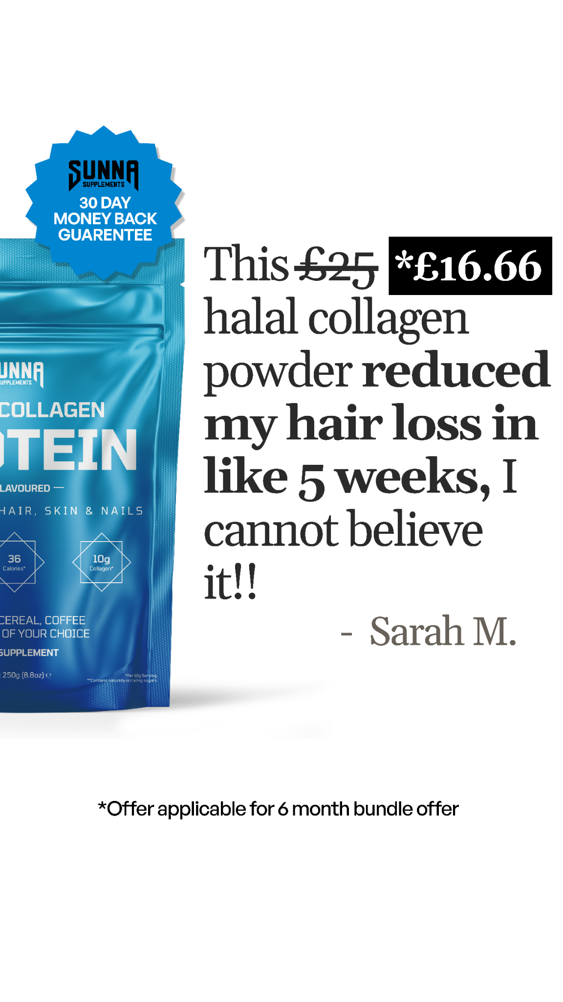 Sunna Supplements ad: Get 33% Off!