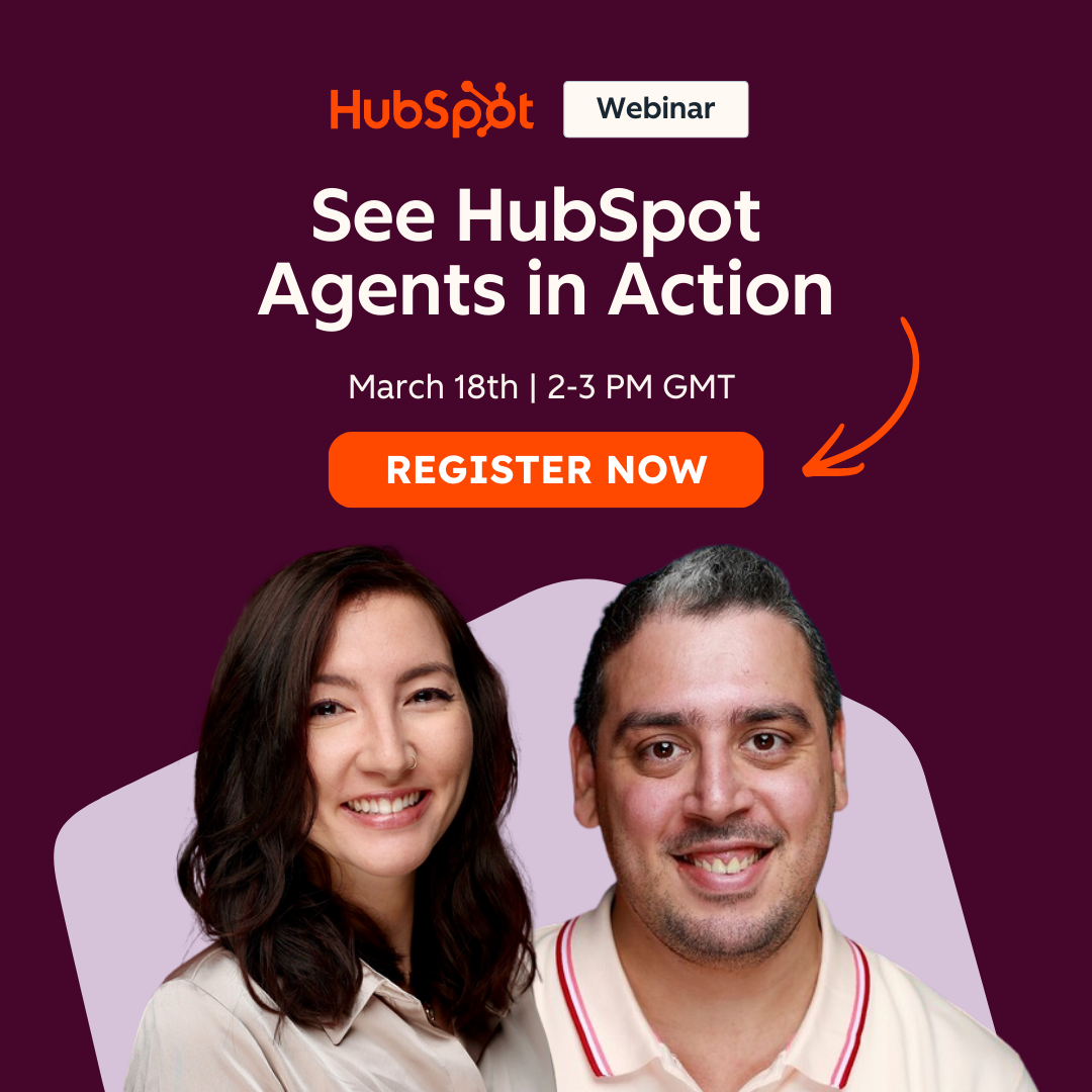 HubSpot ad: AI Agent Demo | Work Faster