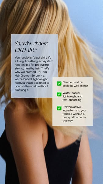 Uklash ad: Stranding Strong Against Hair Loss.