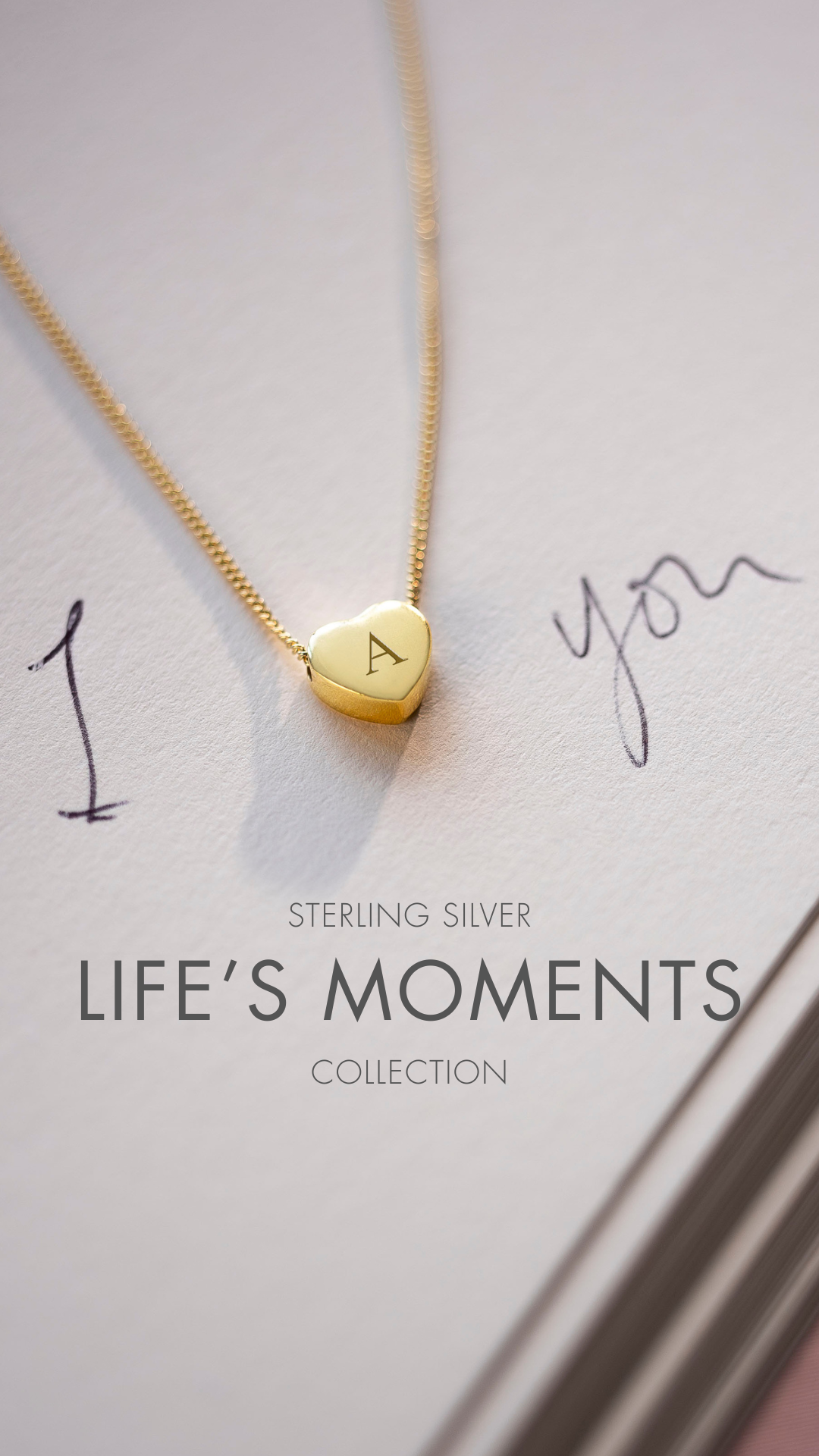 Mini Heart Initial Personalised Necklace