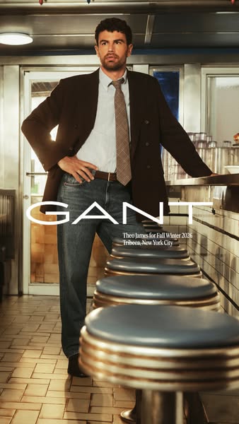 GANT ad: Theo James for FW26