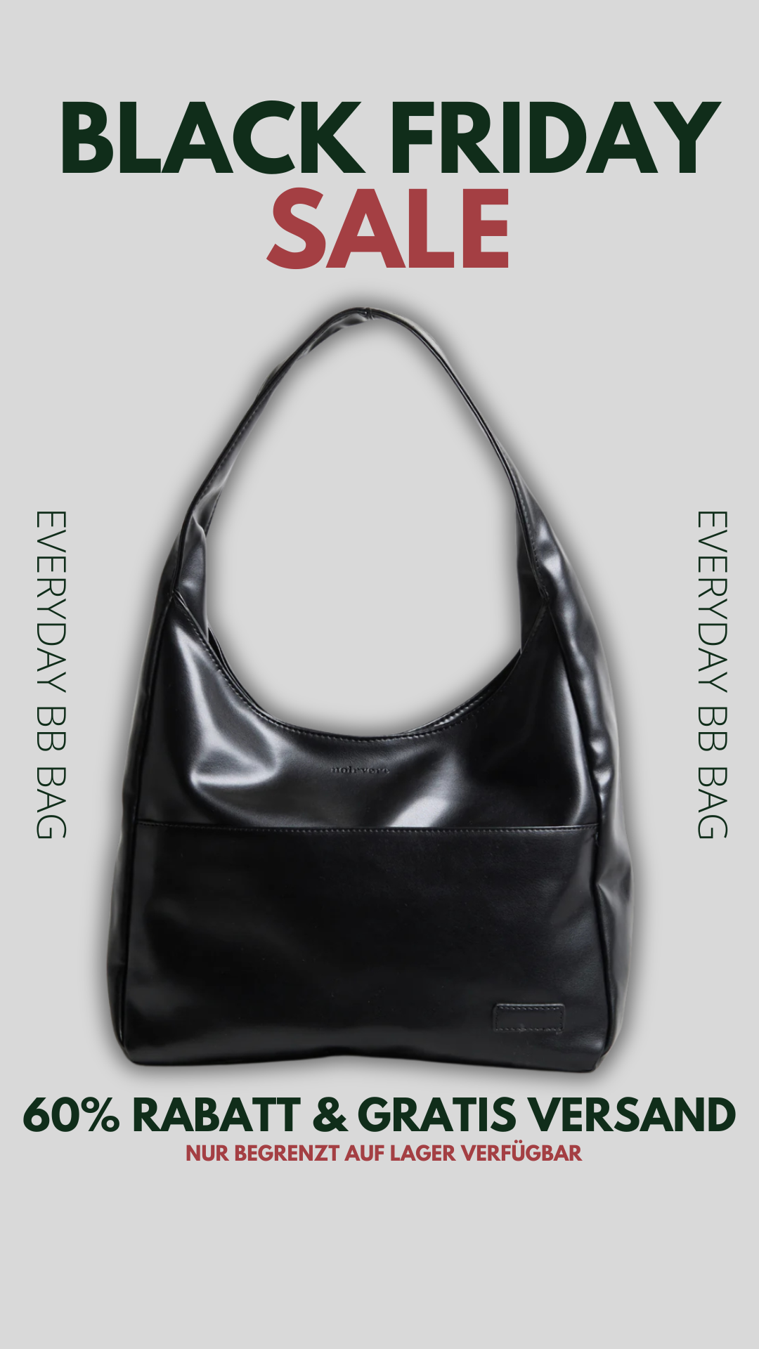 Noirvere Everyday BB Tote Bag - Structured Vegan Leather Handbag With Multiple Compartments