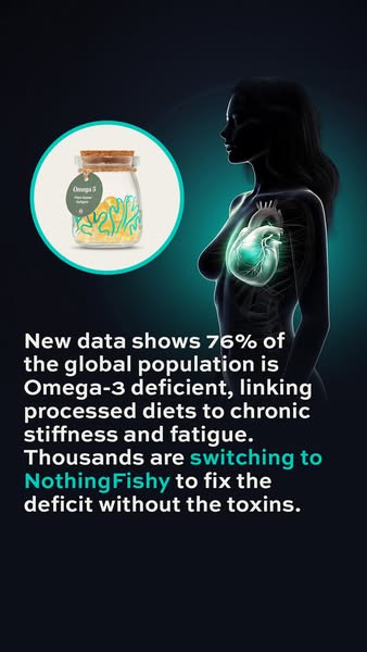 NothingFishy ad: Save 25% On Natural Algae Omega 3 Today